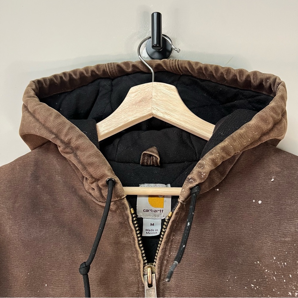 Vintage Carhartt Brown Hooded Jacket - Picture 4 of 6